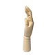 image 4 of Pack of 3 Large Wooden Right Hand Manikins 30cm (12")