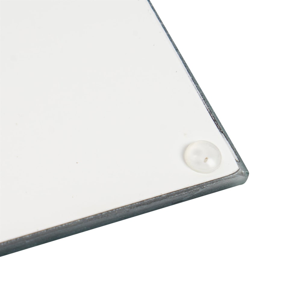 image 1 of Harbour Housewares Glass Square Coasters - 10cm - Black - Pack of 6