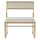 image 1 of Interiors by Premier White Velvet Dining Chair, Space-Saving Dining Chair, Indoor Dining Accent Chair for Living Room