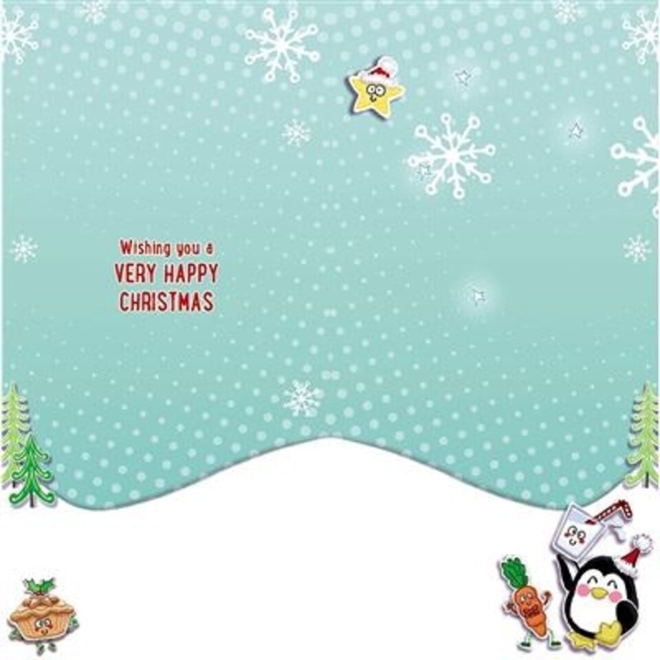 image 1 of Bear With Mince Pies Money Wallet Christmas Card