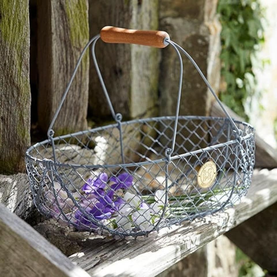 image 1 of Burgon & Ball Sophie Conran Large Harvest Basket Grey