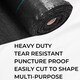 image 2 of Weed Control Membrane Barrier Fabric - 100gsm Heavy Duty - 4m x 100m | Black | 4M x 100M | 1