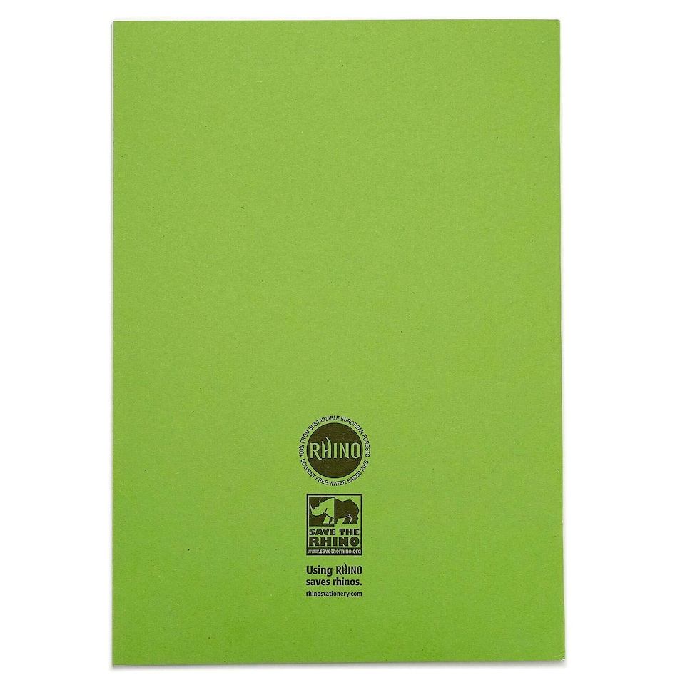 image 1 of Rhino 80 Page Oversized Tinted Book Light Green 13 x 9in 10 Pack