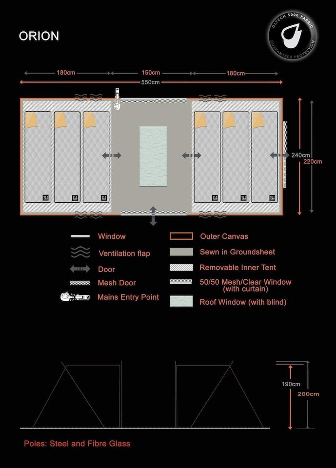 image 1 of Orion 6 Berth Tent