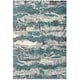 image 1 of KUKOON Light Blue Mottled Shaggy Living Room Area Rug 80cm x 150cm Blue