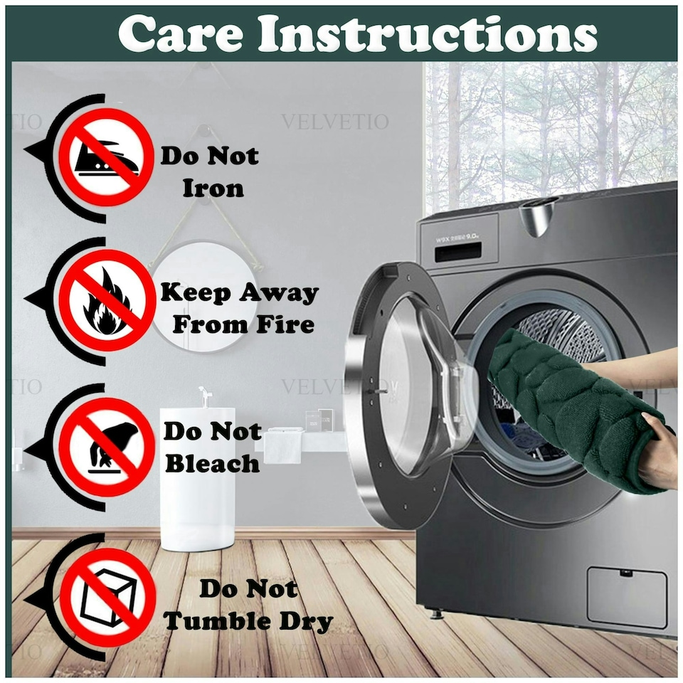 image 1 of VELVETIO 2Pc Pebble Bath Mat Set Memory Foam Bathroom Toilet Rugs Green | Sage Green