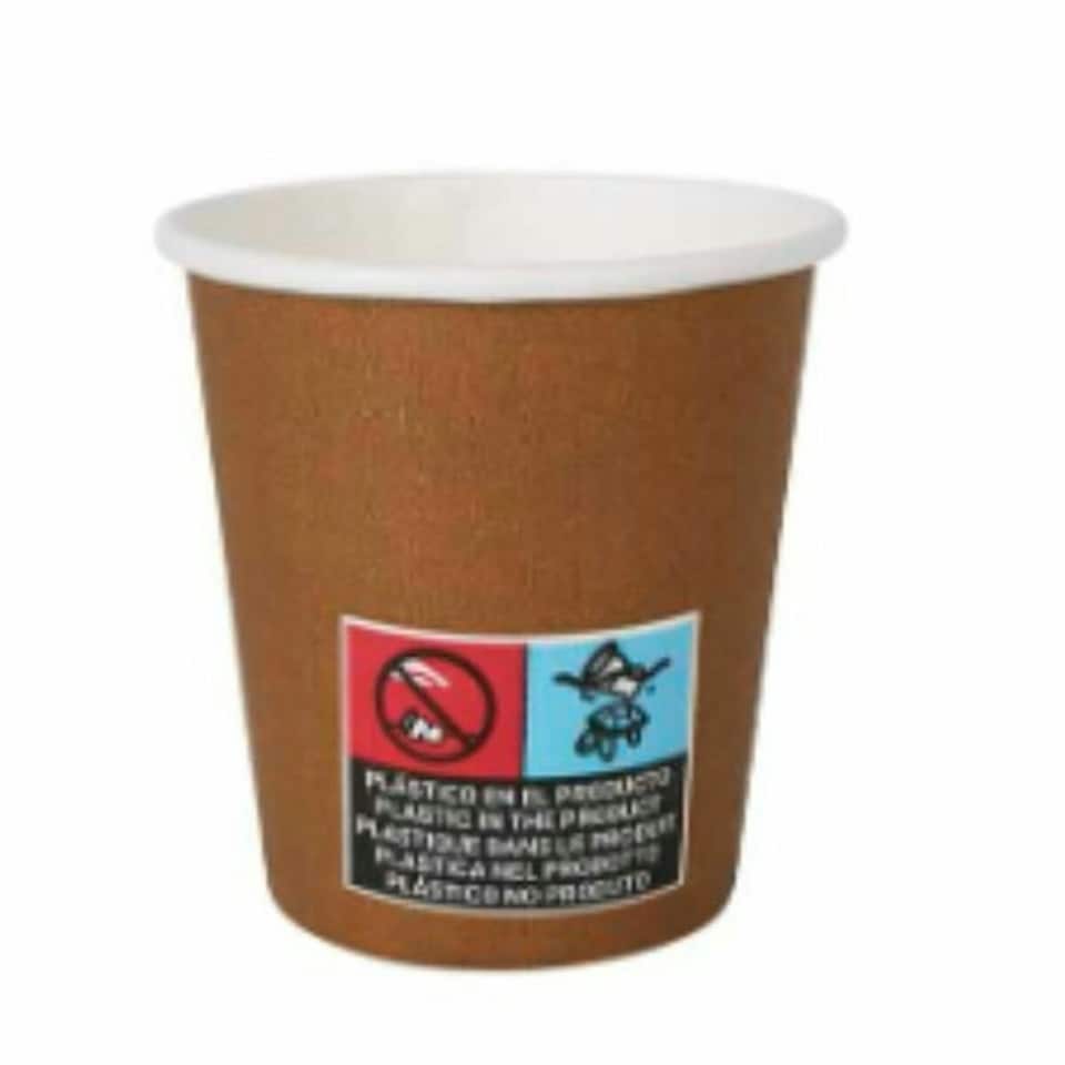 image 1 of Set of glasses Algon Cardboard Disposable Brown 36 Units 80 ml (50 Pieces) N/A