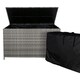 image 1 of Rattan Cushion Storage Box - Grey