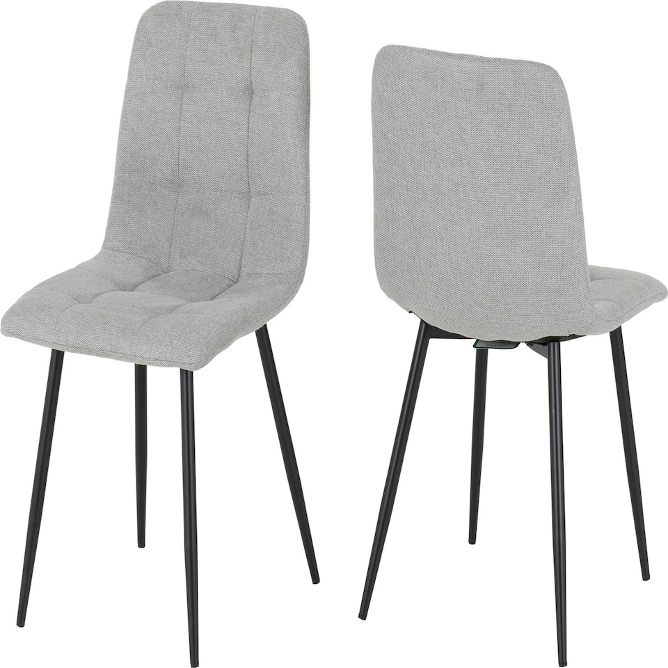 image 1 of Pair of Fenton Chairs Grey | Dark Grey