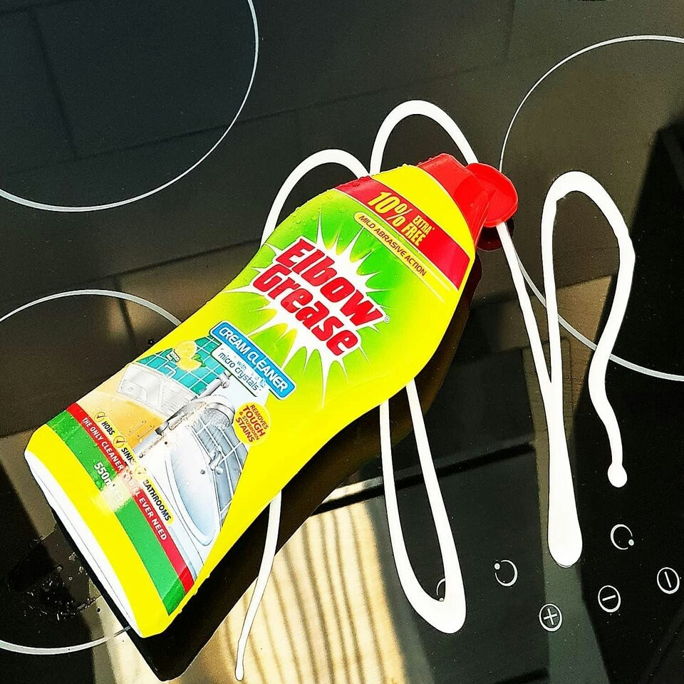 image 1 of Elbow Grease Cream Cleaner Tough Stubborn Stain Remover Lemon Fresh 540G