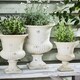 image 2 of Granada White Urn Planters White