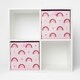 image 3 of OHS Kids 2 Pack Rainbow Print Folding Storage Cube Boxes, 27x27cm - Blush Pink