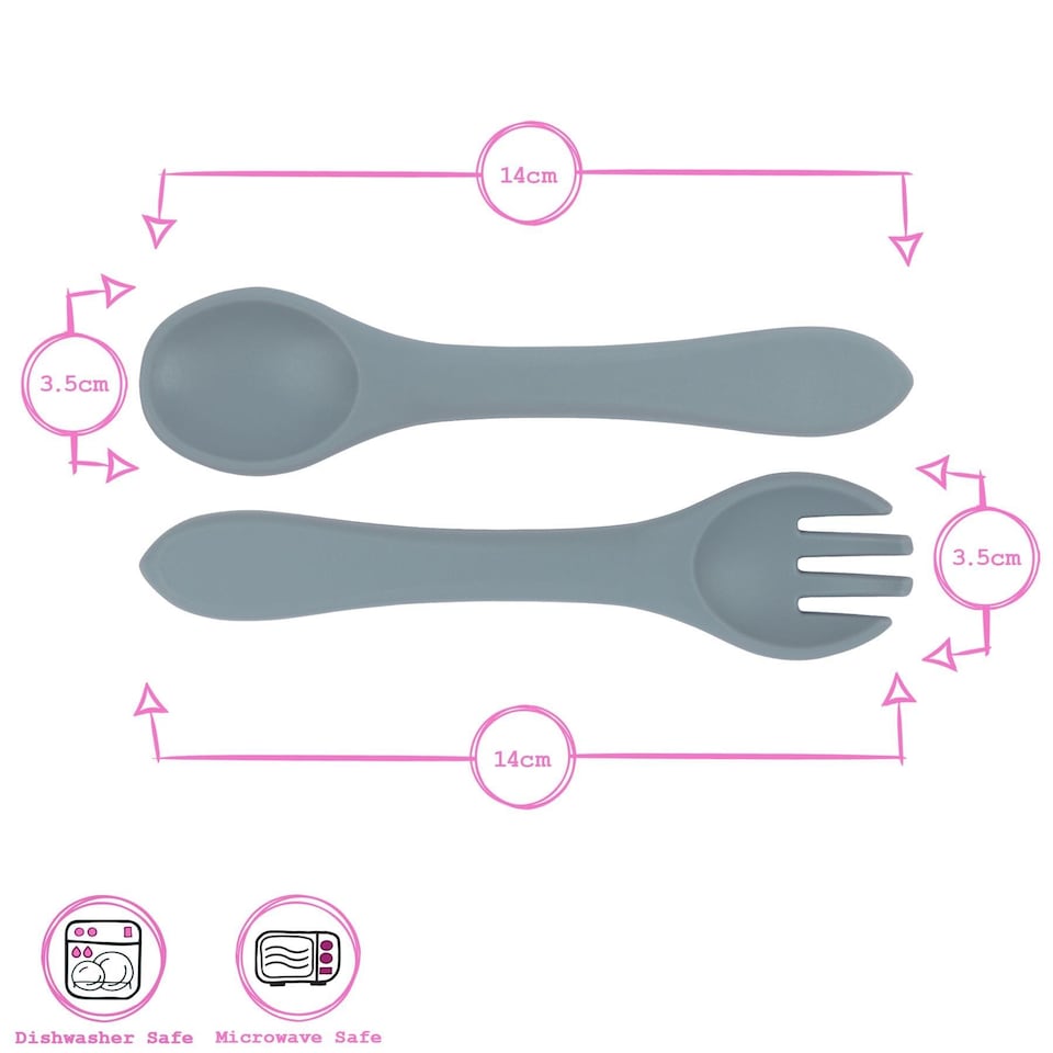 image 1 of Tiny Dining 3pc Baby Silicone Suction Feeding Set - Tradewinds