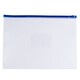 image 6 of Pack of 12 A4+ Foolscap Clear Zippy Bags with Blue Zip