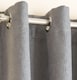 image 3 of Enhanced Living Vogue Grey Silver 90 x 72 inch (229x183cm) Eyelet Thermal Noise reducing Dim Out Curtains (PAIR)
