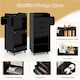 image 3 of COSTWAY Rolling Craft Storage Cart Utility Cart Black