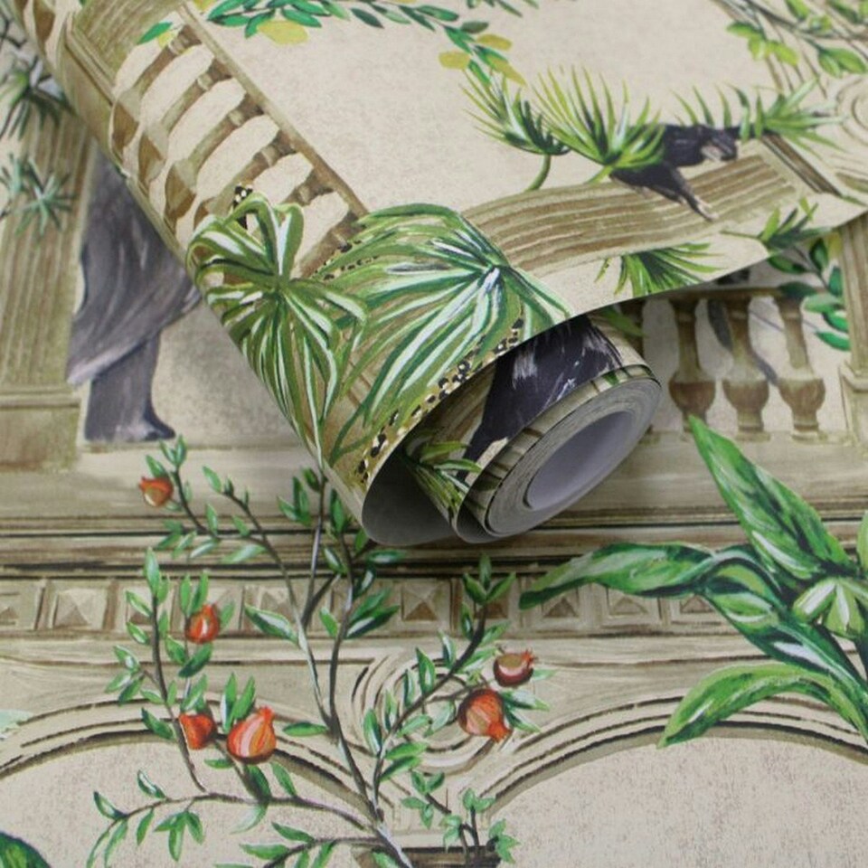 image 1 of Holden Décor Cascading Gardens Petra Wallpaper - Beige - 10m x 53cm Brown