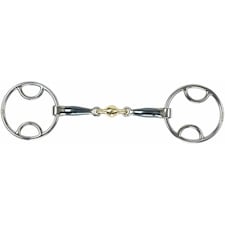 Shires Sweet Iron Lozenge Horse Bevel Bit - Blue - 5.5in