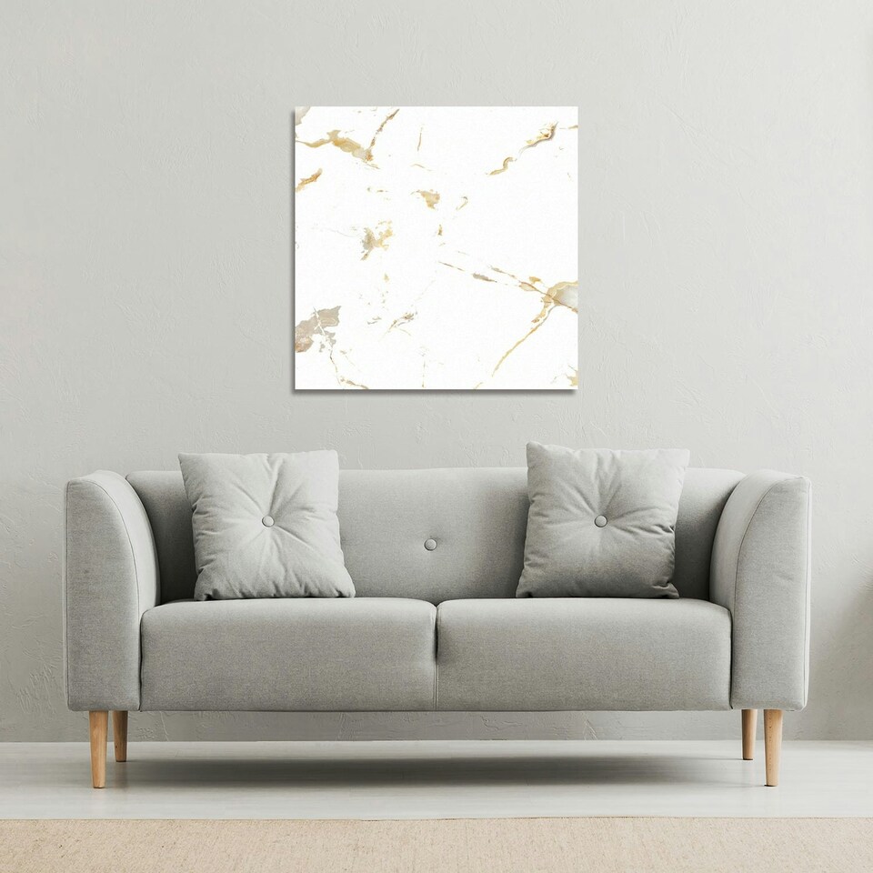 image 1 of Thin Black Marble (Canvas Print) | Multi