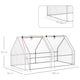 image 5 of Outsunny Mini Small Greenhouse with Steel Frame & PE Cover & Window