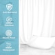 image 4 of White Polyester Shower Curtain 200 x 200 cm