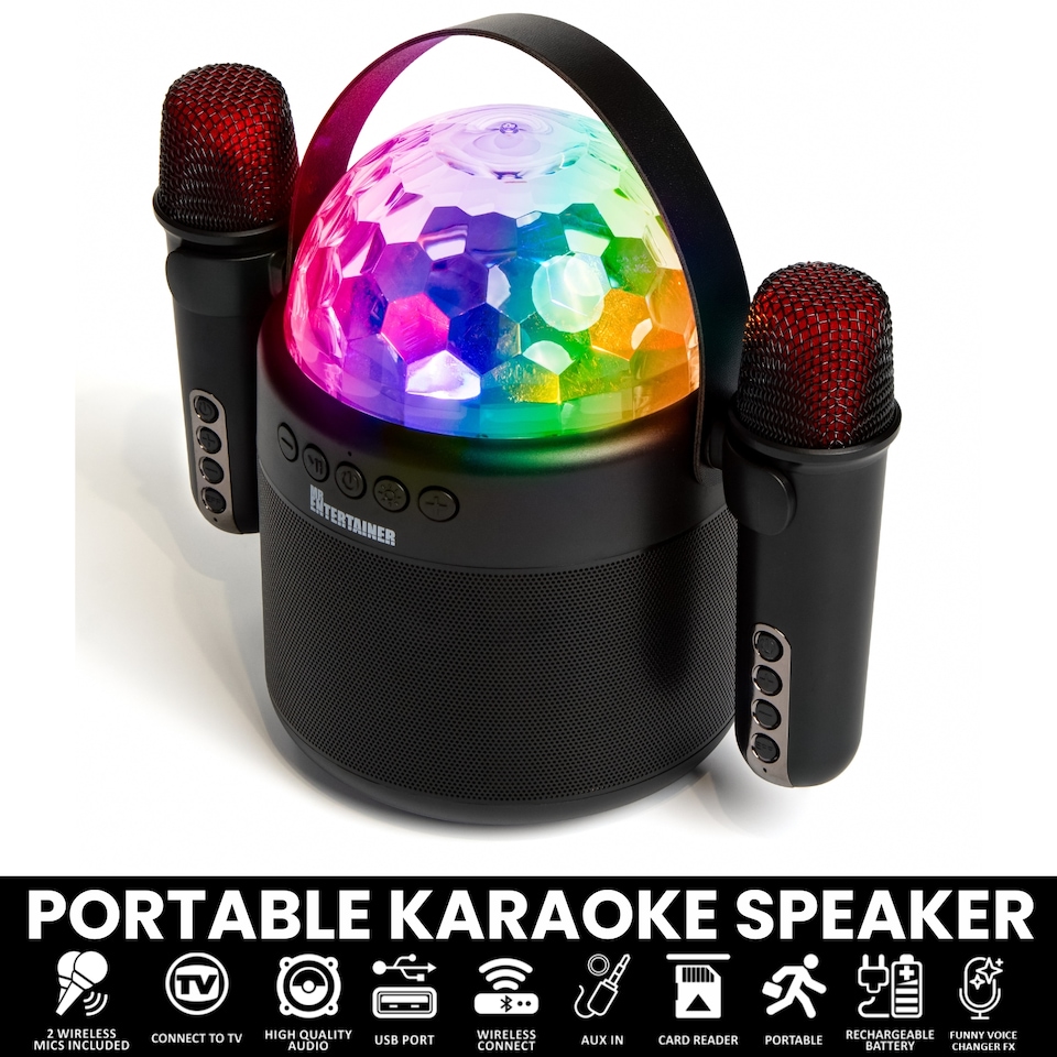 image 1 of Mr Entertainer Orbit Compact Karaoke Machine