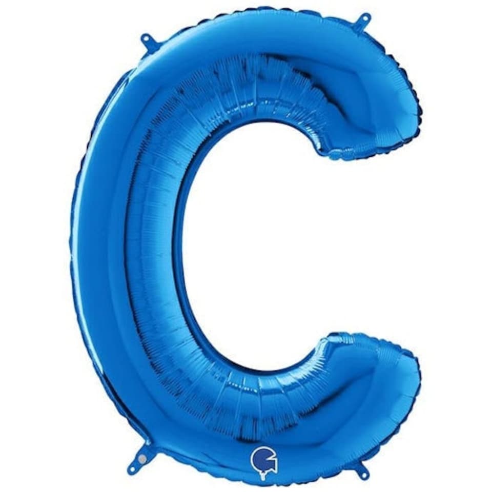 Blue Letter C Helium Foil Giant Balloon 66cm / 26 in