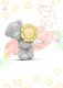 image 1 of Bear With Rosette Open Birthday Card