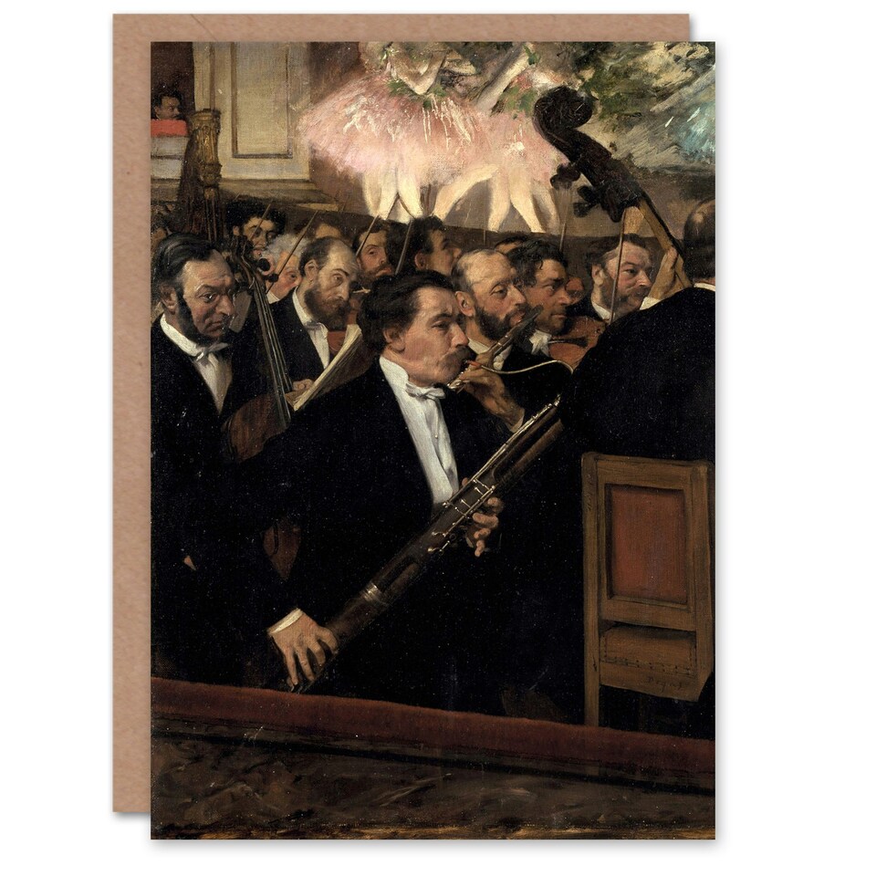 image 1 of Edgar Degas Art Card The Orchestra at the Opera