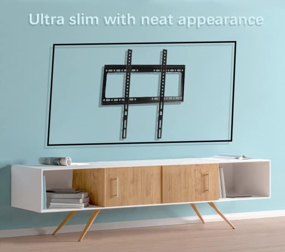 image 1 of Alivio TV Wall Mount Bracket For 26" Up to 63" Inch LCD LED QLED UK