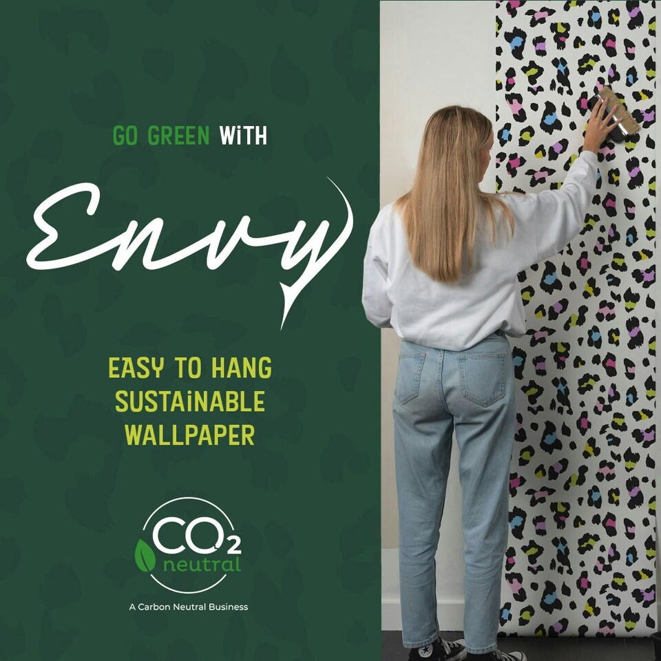 image 1 of Envy Stitch Please Jungle Wallpaper Green | Green