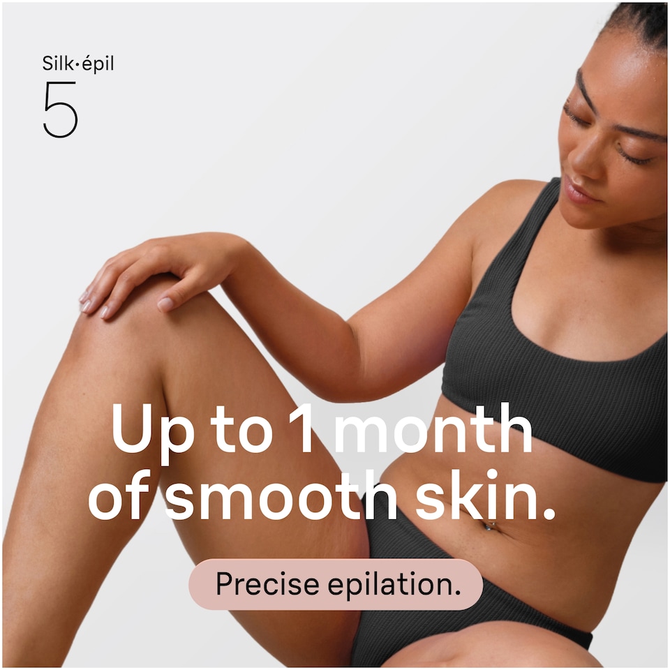 image 1 of Braun Silk·épil 5, Wet & Dry Epilator, Easy Hair Removal, Lasting Smooth Skin, 5-000, Flamingo Pink