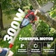 image 4 of Outsunny Cordless Pole Chainsaw, 1.94m/2.56m Electric Chainsaw | Black | Black | 194-256L x 13W x 19H cm