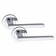 image 2 of Golden Grace Leon Design Bathroom Classic Door Handles Set in Polished Chrome with Thumbturn and Mortise Lock Chrome