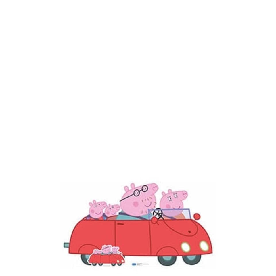 Peppa Pig Family Car Lifesize Cardboard Cutout 95cm