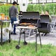 image 2 of Outsunny Portable Charcoal BBQ Grill Steel Offset Smoker Combo Backyard