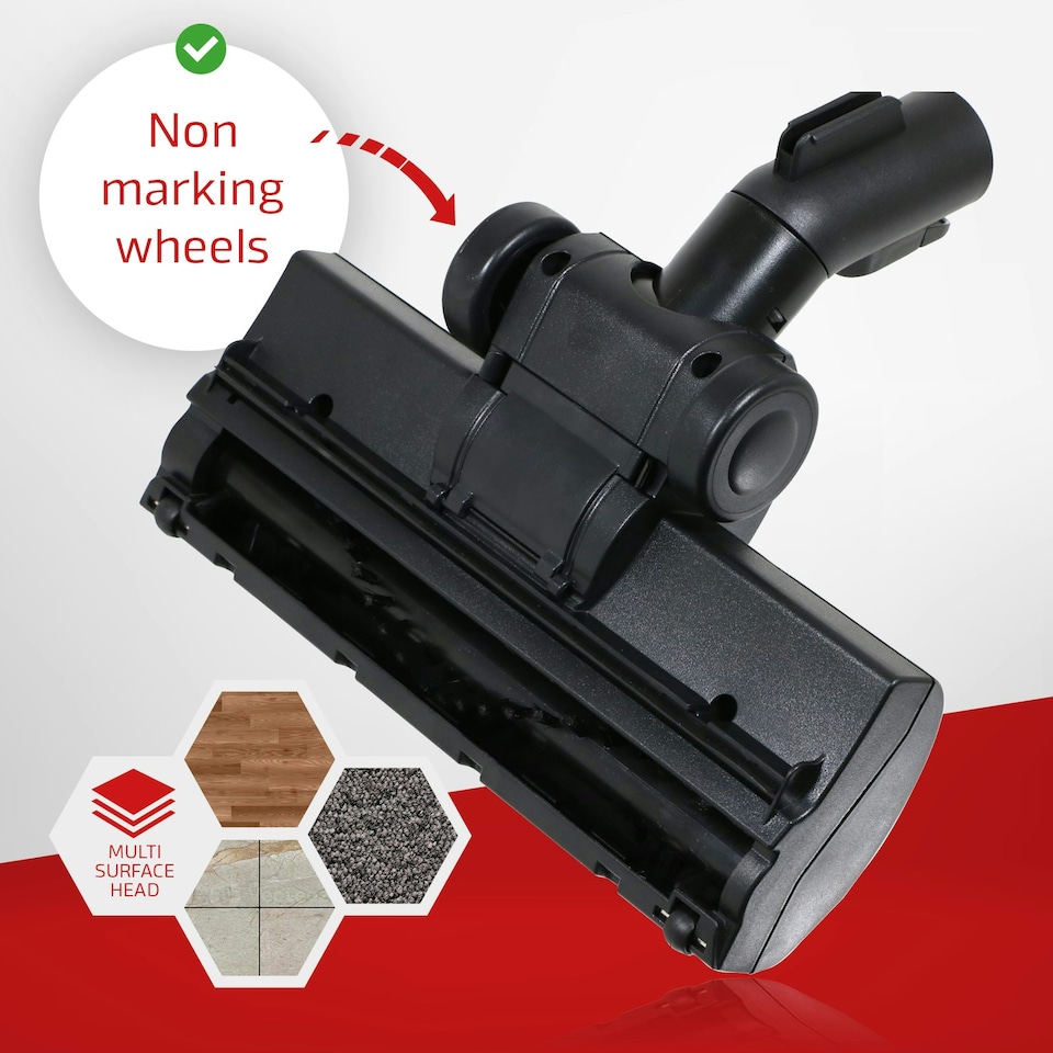 image 1 of SPARES2GO Turbo Floor Tool compatible with Miele Vacuum Turbine Head Brush C1 C2 C3 S8330 S8340 S8320 SBD285-2 STB305-3 Cat & Dog