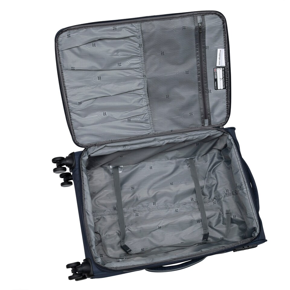 image 1 of IT Luggage Teleported Navy Berry Expandable 3pc Suitcase Set with TSA Lock Blue