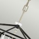 image 3 of Hinkley Stinson Lanterns Pendant Ceiling Light Black with Polished Nickel