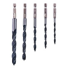 Amtech Hex Shank Wood Drill Bit Set 5pk - One Colour - One Size