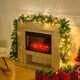 image 3 of Living and Home 270cm Pre-lit Artificial Greenery Christmas Garland Decor