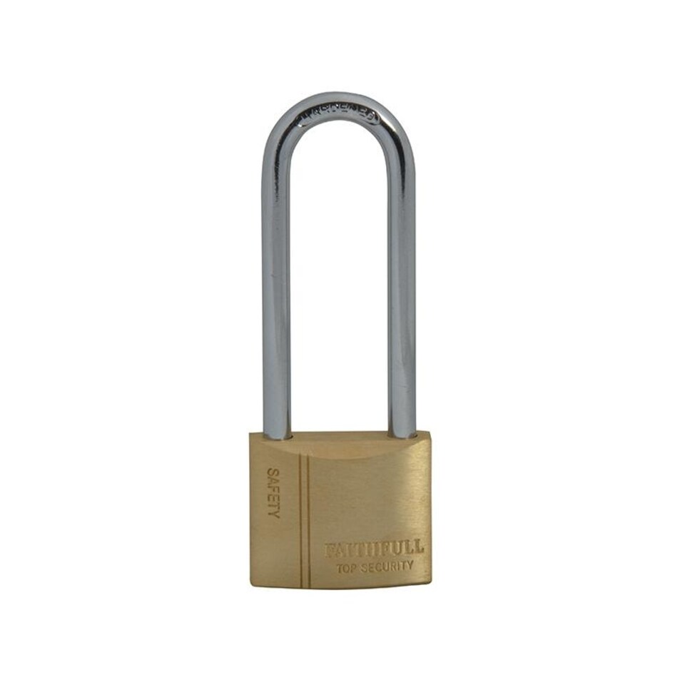image 1 of Faithfull Brass Padlock | Multi | Multi Colour | 40mm Long Shackle | 1