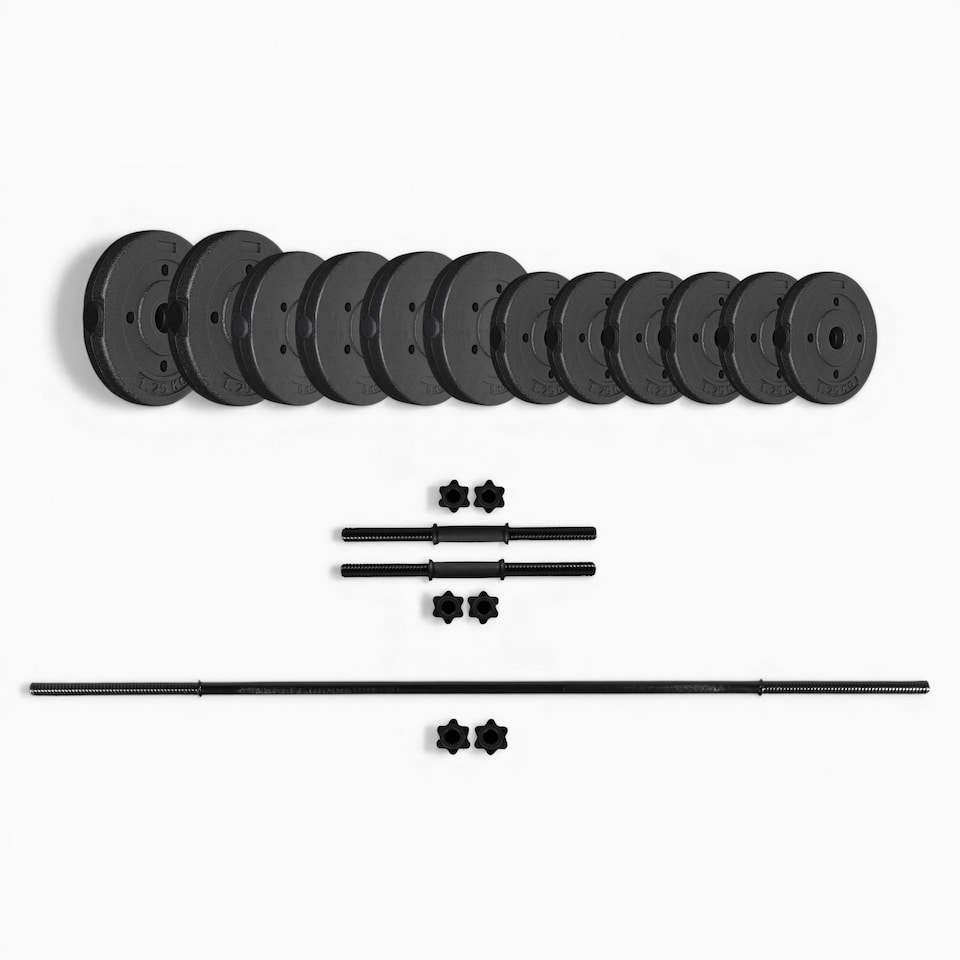 image 1 of GymSets Adjustable Dumbbell Barbell Set V2(60kg Set / With Red Bench +)