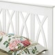 image 3 of Pure White,Solid Wood Wooden Headboard Bedhead, 4ft6 Double, 5ft King size White | 5ft King Size