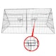 image 5 of HugglePets Triangle Metal Hutch - 4Ft Silver