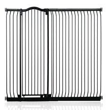 Safetots Extra Tall Curved Top Safety Gate, 189cm - 198cm, Matt Black, Extra Tall 100cm in Height, Pressure Fit Stair Gate, Baby Gate for Doors Hallways and Spaces, Safety Barrier, Easy Installation