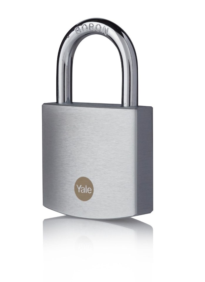 image 1 of YALE BRASS PADLOCK 50MM WITH CHROME FINISH