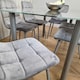 image 3 of Dining Table Set with 6 Chairs Dining Room, and Kitchen table set of 6 Grey