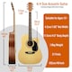 image 8 of MX by 3rd Avenue Cutaway Acoustic Guitar Pack | Orange