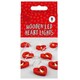 image 1 of Red Wooden Love Hearts LED String Lights 1.2m